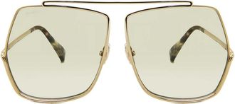 Max Mara MM0006 032 Womens Sunglasses Gold Size 64