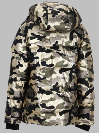 Canadian Hooded Nylon Puffer Jacket - Green