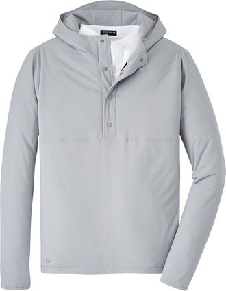 Peter Millar Gale Grey Approach Insulated Half Snap Pullover