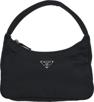 Prada Hobo Tessuto Black Nylon Handbag (Pre-Owned)