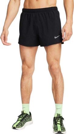 Nike Heren hardloopshorts (Zwart/Zilver)