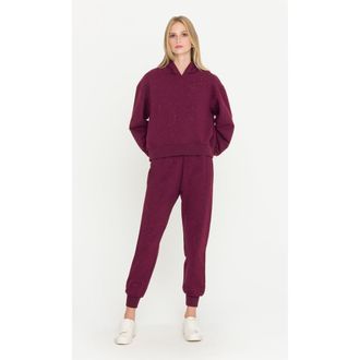 Generation Love Ruel Compact Crystal Sweatpants in Red at Nordstrom, Size Xx-Small 29
