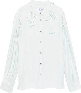 Self Portrait Shirts - Dames - Overhemden - Wit - XS - Overhemden