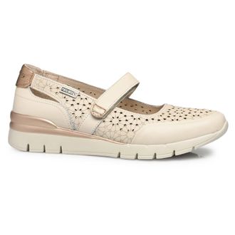 Pikolinos Cantabria W4R-6989 Leather Womens Comfort Shoes - Nata - Size:UK 5-5.5