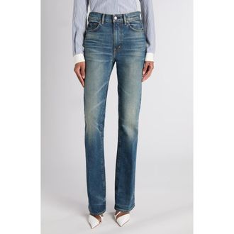 Tom Ford Stonewashed Bootcut Jeans in Indigo at Nordstrom, Size 30
