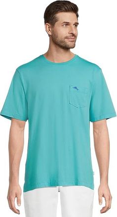 Tommy Bahama New Bali Skyline T-Shirt Mens T Shirt Blue Curacao : LG, Cotton