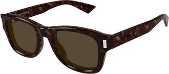 Saint Laurent Unisex Black Square Sunglasses SL801 002