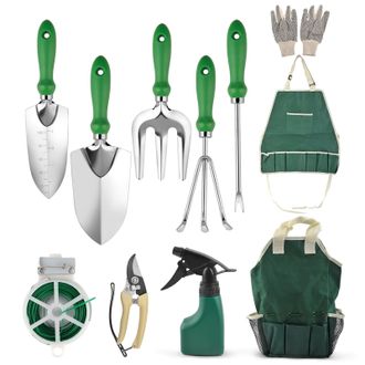 No Brand Juego De Herramientas De Jardiner&iacute;a, Un Conjunto De 11 Herramientas De Jardiner&iacute;a Resistentes, Un Regalo Ideal Para Hombres Y Mujeres