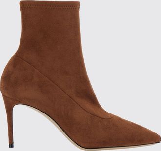 Casadei Julia Stretch Fabric Ankle Boots with Stiletto Heel and Almond Toe