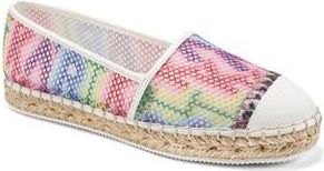 Karl Lagerfeld Millicent Espadrille Flat in Multi/White at Nordstrom Rack, Size 7.5
