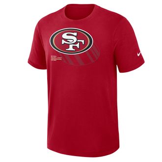 Nike San Francisco 49ers Slub Nike Mens Dri-FIT NFL T-Shirt in Red | 03496DL9B-3TJ
