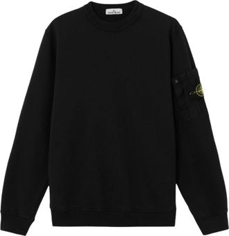 Stone Island 6100019 Seasonal Pocket Crewneck Sweatshirt Black L1S156100019S0410V0029
