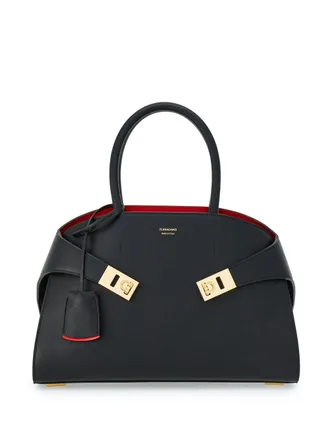 Ferragamo Leather Hug Th S Structured Shoulder Bag