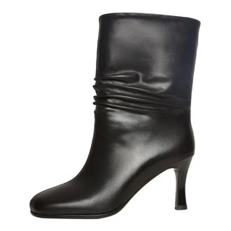 Cesare Gaspari Schoenen, Dames, Zwart, 40 EU, Leer, Grace Leren Enkellaarsjes