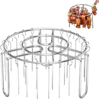 OEM Parrilla Para Freidora De Aire, Parrilla Vertical, Acero Inoxidable, Revestimiento Antiadherente, Mariscos, Ma&iacute;z O Verduras. 24 Aspas
