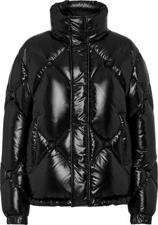 Philipp Plein Short Puffer Jacket Nylon Rubber Matt