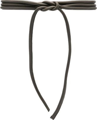 Furling Olive Leather Belt