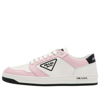 Prada (WMNS) PRADA District Perforated Leather Sneakers White Alabaster Pink 1E790M_3LJ6_F0D8U_F_030