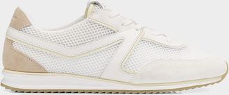 Rag & Bone Retro Mesh and Leather Trainer Sneakers