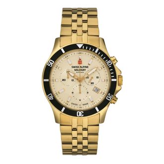 Swiss Alpine Military Horloges - Heren - Accessoires - Geel - Maat: ONE Size