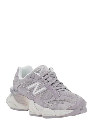 New Balance Unisex Sneakers 9060 Grey Leather Leather-Textile Trainers Leather/textile