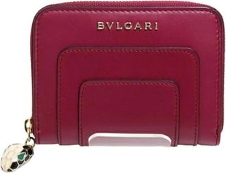 Bulgari Pre-owned Wallets, female, Red, Size: ONE SIZE Pre-owned Wallet
