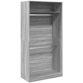 vidaXL Vidaxl - Armario De Madera Contrachapada Gris Sonoma 100x50x200 Cm