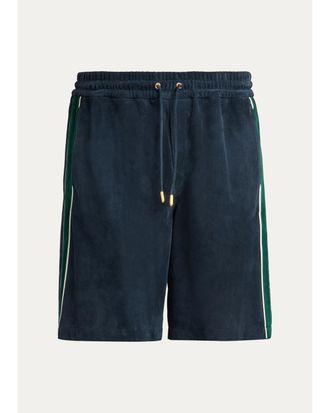 Casablanca Striped Suede Track Shorts