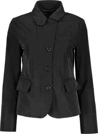 Moorer Waterdichte Technische Stoffen Jas - Dames - Blazers - Zwart - L - Jassen