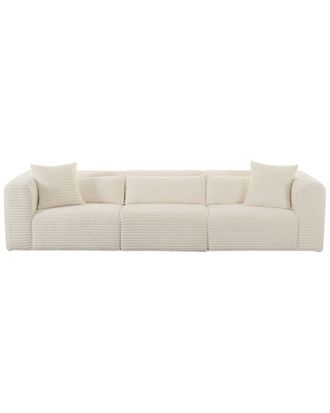 TOV Furniture Tov Furniture Tarra Fluffy Oversized Corduroy Modular Sofa