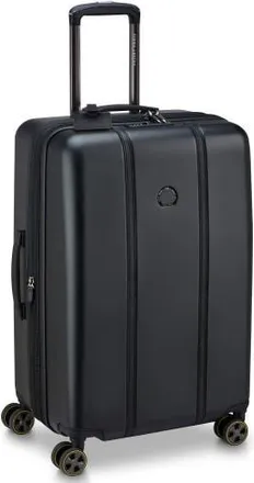 DELSEY Paris Cadence Hardside Expandable 24 Medium Checked Spinner Luggage in Deep Black at Nordstrom