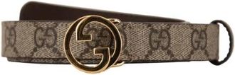Gucci Leren Riem - Dames - Riemen - Beige - 70 CM - Leer - Accessoires