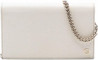 Gucci Pre-owned Gucci Leather Betty Wallet On Chain 354697 4276