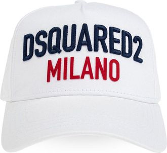 Dsquared2 Cappello da baseball con ricamo - Bianco