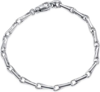 Pompeii3 Mens 14k Gold (17gram) or Platinum (29gram) 4.5mm Link Bracelet 9