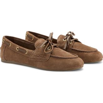 Mango Suede Boat Shoe in Brown at Nordstrom, Size 10Us