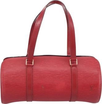Louis Vuitton Soufflot Epi Leather Red Leather Handbag (Pre-Owned)