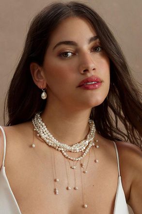 BHLDN Layered Pearl-Twist Choker