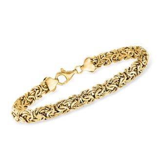 Ross-Simons 18kt Gold Over Sterling Byzantine Bracelet