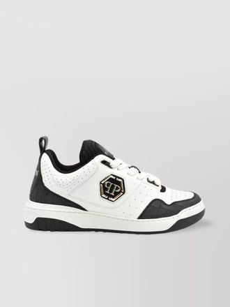 Philipp Plein leather low-top sneakers