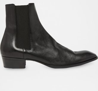 Saint Laurent Men & apos;s Stanton Leather Chelsea Boots