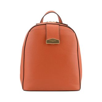 Pourchet Tassen, Dames, Oranje, ONE Size, Leer, Cavalcade Rugzak