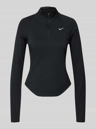 Nike Funktionsshirt mit Rei&szlig;verschluss und Logo Modell Tempo in Black, Gr&ouml;&szlig;e XL