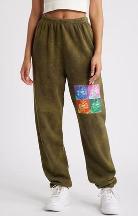 Boys Lie Dont Test Me Terry Cotton Blend Sweatpants in Green at Nordstrom Rack, Size X-Small
