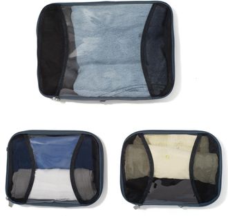 Baggallini 2 Medium / 1 Large Compression Packing Cubes Travel Set