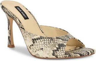 Nine West Kisco Slide Sandal in Light Natural at Nordstrom, Size 9.5