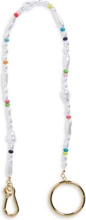 BaubleBar Raina Beaded Bag Charm in Pearl at Nordstrom Rack