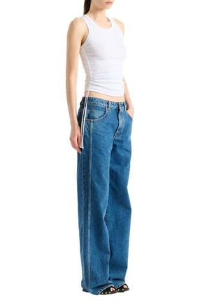 Balmain Draped tank top in White at Nordstrom, Size X-Large