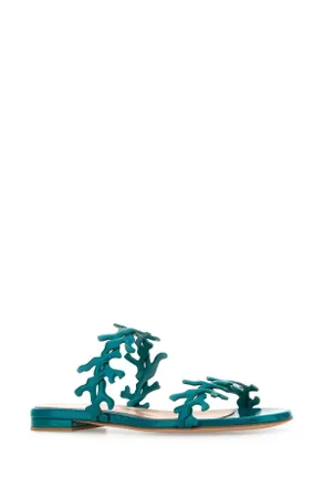 Gianvito Rossi Teal Sandali Sandal