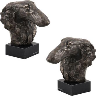 OEM Galgo Ruso Borzoi, Borzoi, Barzoi - Estatuilla De Perro, Busto Sobre Base De Piedra, Escultura, Trofeo Para La Exposici&oacute;n De Perros De La Marca Art-do
